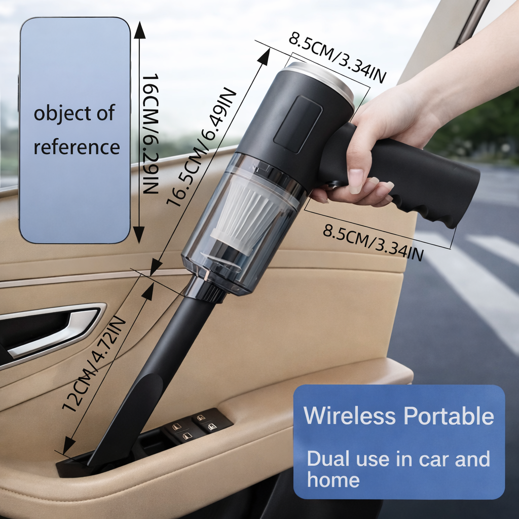Portable 3-in-1 Cordless Vacuum for Car & Home